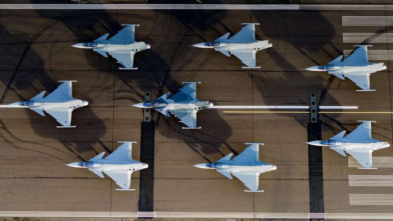 A empresa sueca Saab, fabricante do avião de combate Gripen, afirma que, agora, vender para a Otan ficou mais fácil