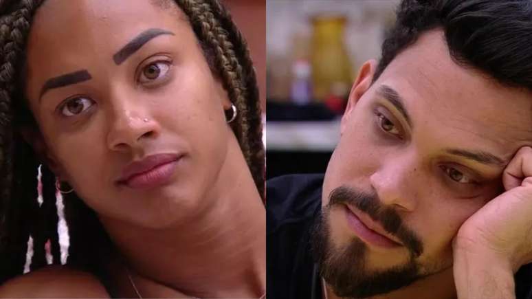 Aline e Vinicius no 'BBB 25'