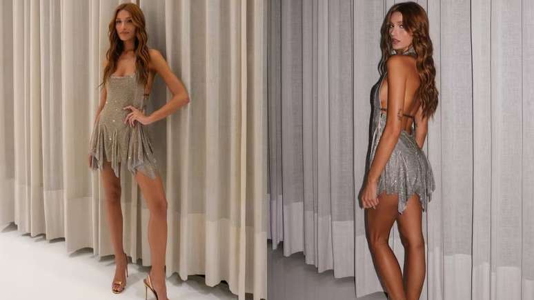 A designer de moda Sasha Meneghel