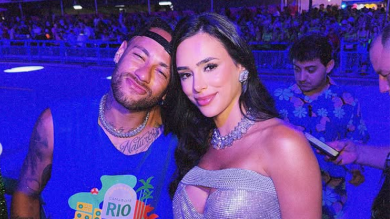 Neymar curtiu o carnaval ao lado da esposa Bruna Biancardi