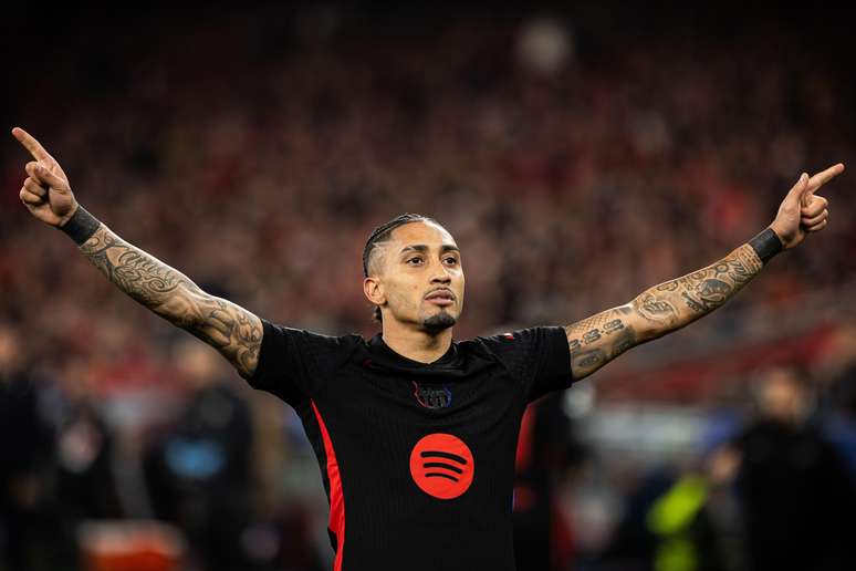 Barcelona x Benfica: Raphinha irá marcar pelo time catalão?