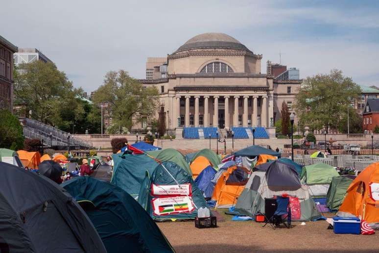 A Universidade de Columbia foi o epicentro dos protestos estudantis contra a guerra em Gaza