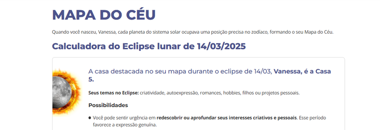 mapa do ceu eclipse