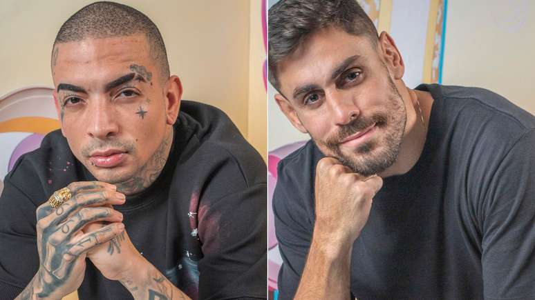 Os participantes MC Guimê e Antonio "Cara de Sapato" Jr., expulsos do BBB 23