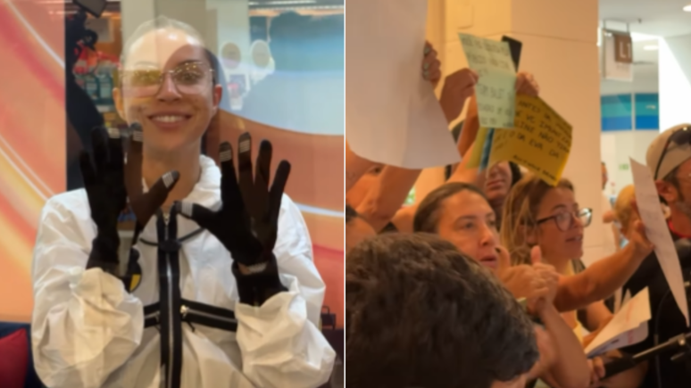 BBB 25: Renata chega na Vitrine do Seu Fifi e interage com o público no Rio de Janeiro