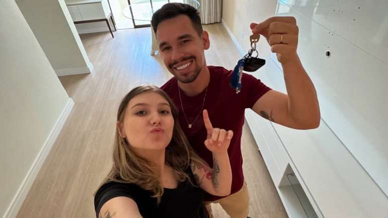 Isabel Veloso e Lucas Borbas