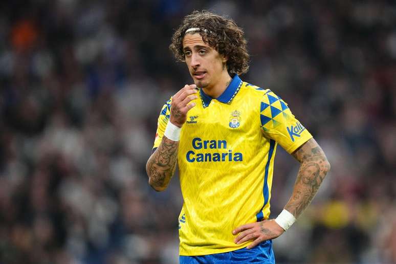 Fábio Silva (Las Palmas) durante jogo contra o Real Madrid, no dia 19.01.2025