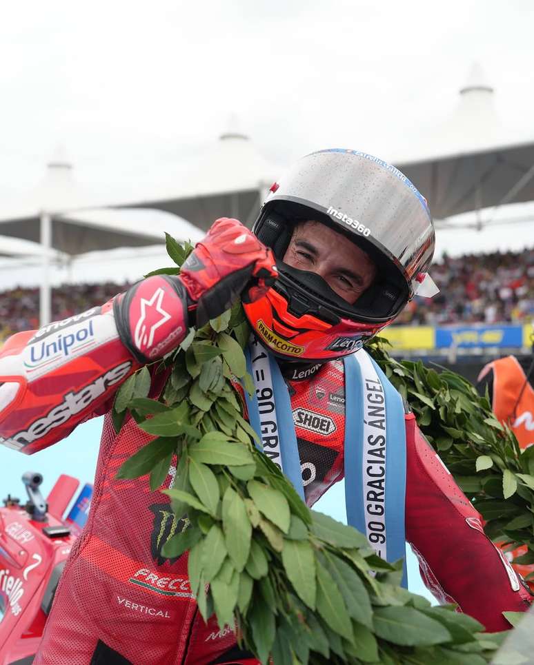 Marc Márquez no pódio