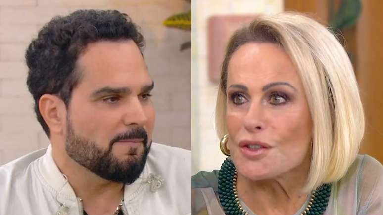 Luciano Camargo e Ana Maria Braga no Mais Você