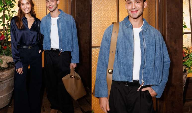 Nada de climão! Com bolsa grifada de R$ 13 mil, João Guilherme posa com Sasha, melhor amiga da ex-namorada Bruna Marquezine.