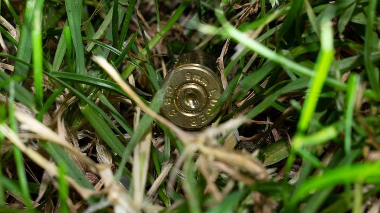 Um cartucho de bala foi encontrado no jardim dos fundos da propriedade onde Paul Allen morava quando foi baleado