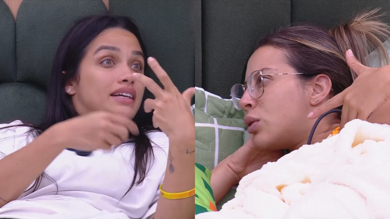 BBB 25: Renata e Eva se desentendem durante conversa sobre postura no jogo: 'Calma, Renata'