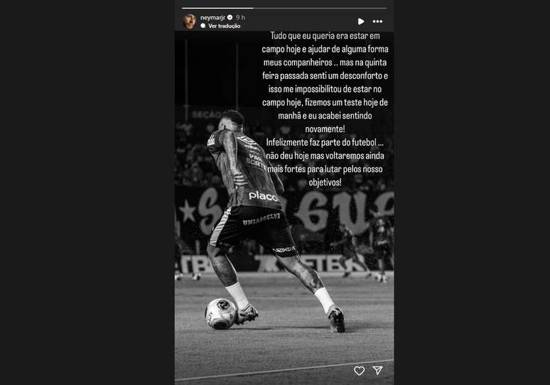 Neymar explicou ausência na semifinal do Paulistão –