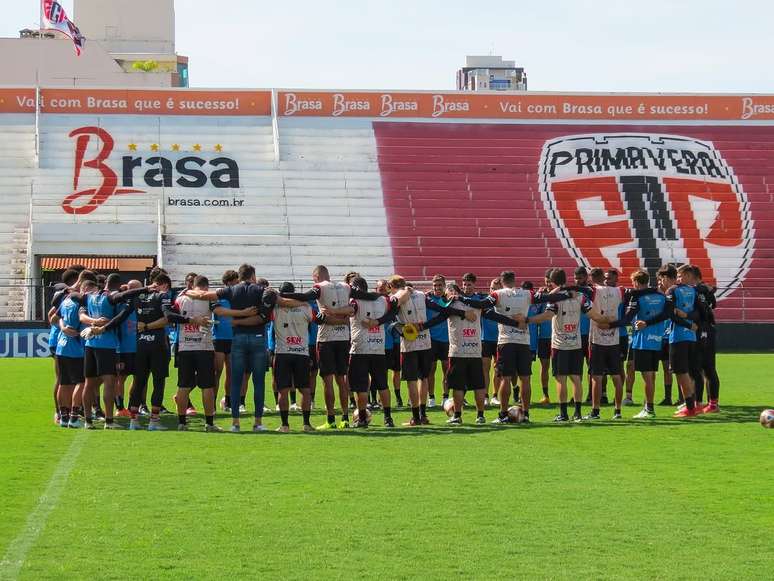 Jogadores do Primavera