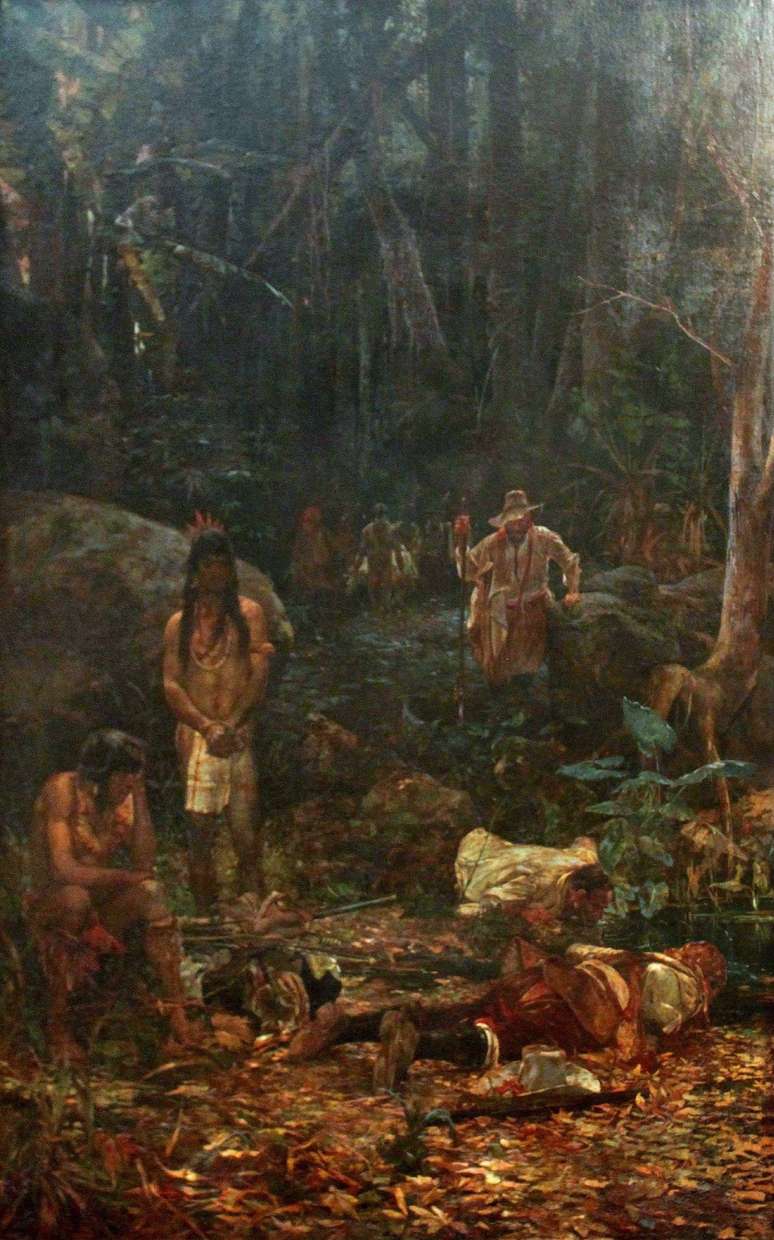 Obra 'Os Bandeirantes', de Henrique Bernardelli