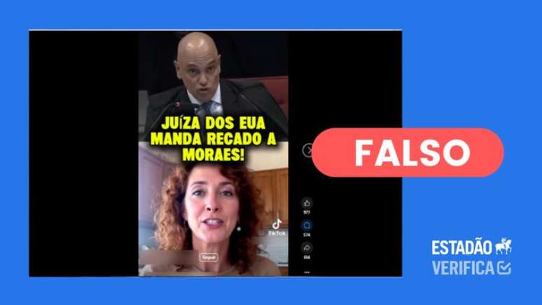 Vídeo de juíza dos Estados Unidos com críticas a Moraes foi gerado por IA