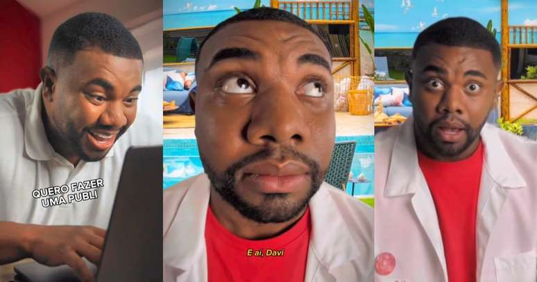 Davi Brito saiu do limbo e agradou às redes sociais com uma 'publi' que contém autoironia