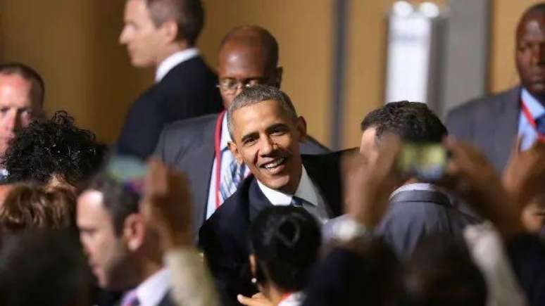 Obama se reuniu com pequenos empres&aacute;rios cubanos, entre eles os donos de paladares, em 2016 em Cuba