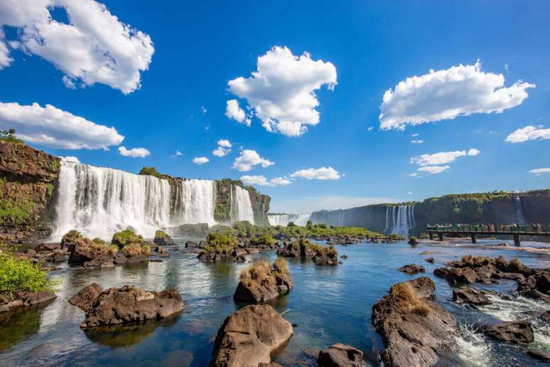 As Cataratas do Igua&ccedil;u s&atilde;o reconhecidas como uma das Sete Maravilhas Modernas da Natureza 