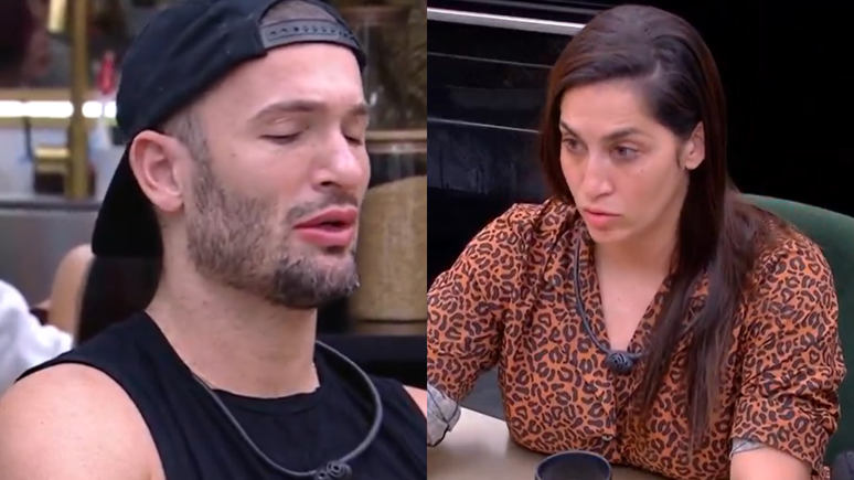 BBB 25: Clim&atilde;o! Daniele e Diego Hypolito se desentendem: 'Quer discutir?'