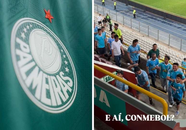 Emblema do Palmeiras | registro de torcedor fazendo gesto racista