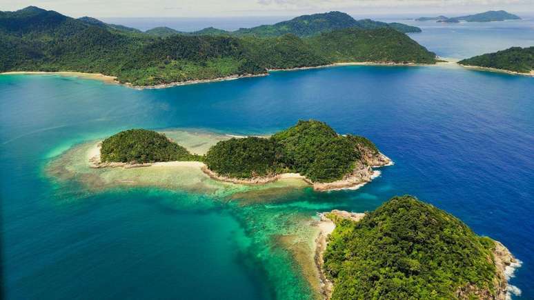 As Ilhas Andaman e Nicobar ficam na costa leste da &Iacute;ndia.