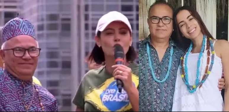 কে সেন্ট সেরজিও পিনার পিতা, অনুততা দ্বারা ঘন ঘন ইয়ার্ডের জন্য দায়ী; পলিস্টায় অভিনয়ে মিশেল বোলসনারোর সাথে ধর্মীয় পোজ দিয়েছেন