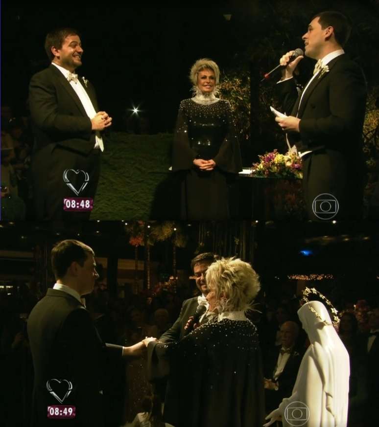 Em 2014, Ana Maria celebrou o casamento do estilista e cantor Sandro Barros com o jornalista Bruno Astuto