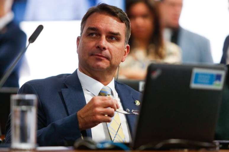 O senador Fl&aacute;vio Bolsonaro (PL-RJ)
