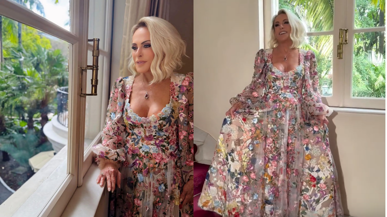 Ana Maria shows the preparation for the intimate video in video