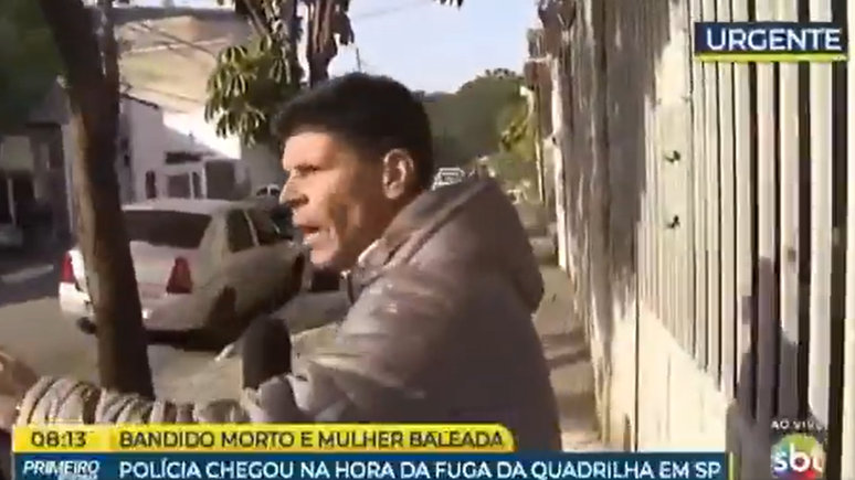 Rodrigo Garavini em reportagem do SBT