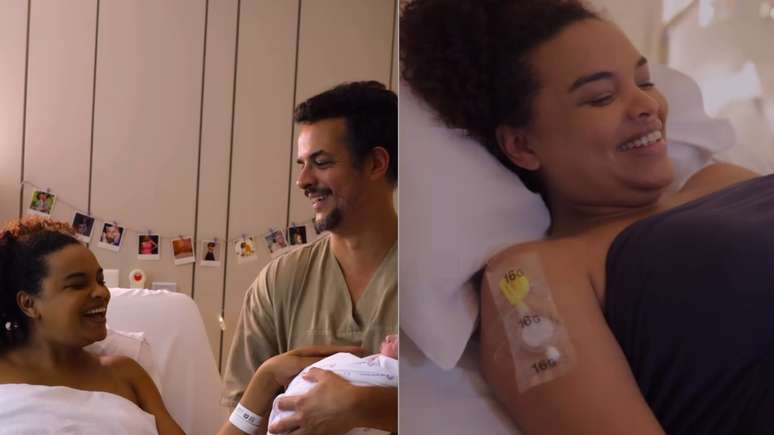 Lucy Ramos exibe fotos inéditas do parto de quase 16 horas: 'Amor da mãe'