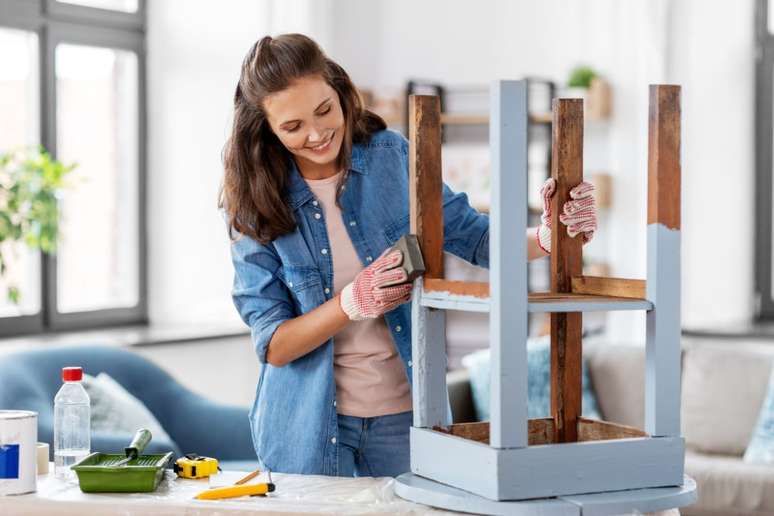 Reaproveite móveis antigos com uma nova pintura 