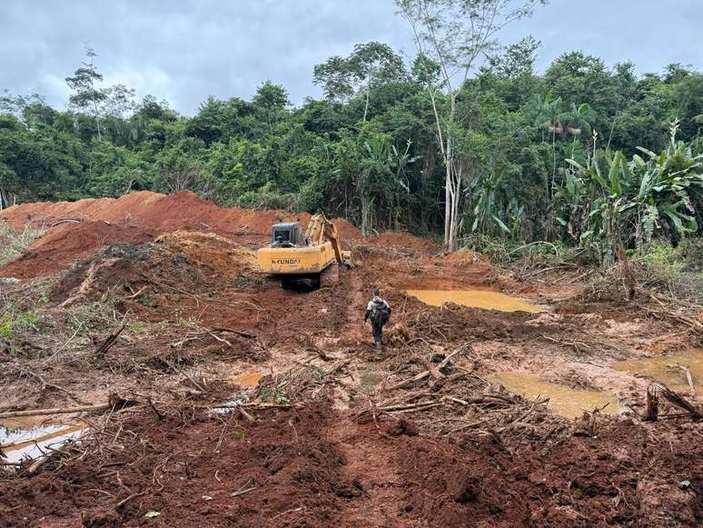 Operação da Polícia Federal fecha garimpo ilegal no Pará
