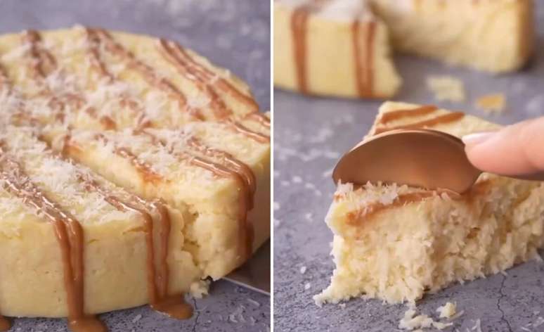 Delicious protein dessert with low carbohydrates that you can prepare only with four ingredients and in less than 10 minutes