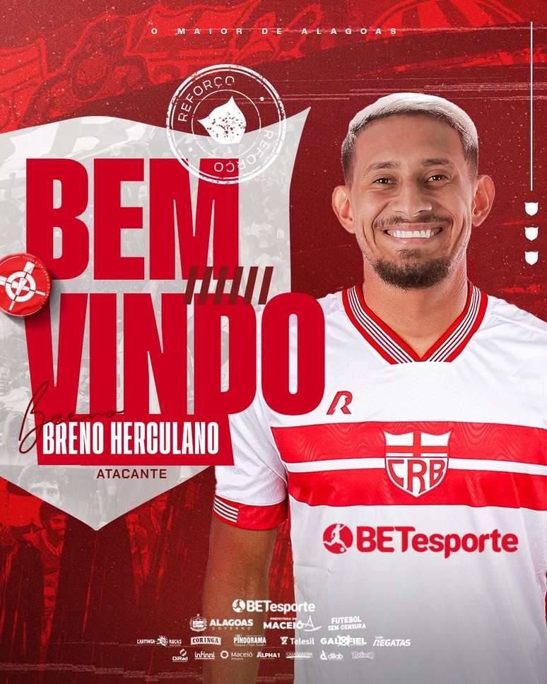 Breno Herculano &eacute; anunciado pelo CRB. 