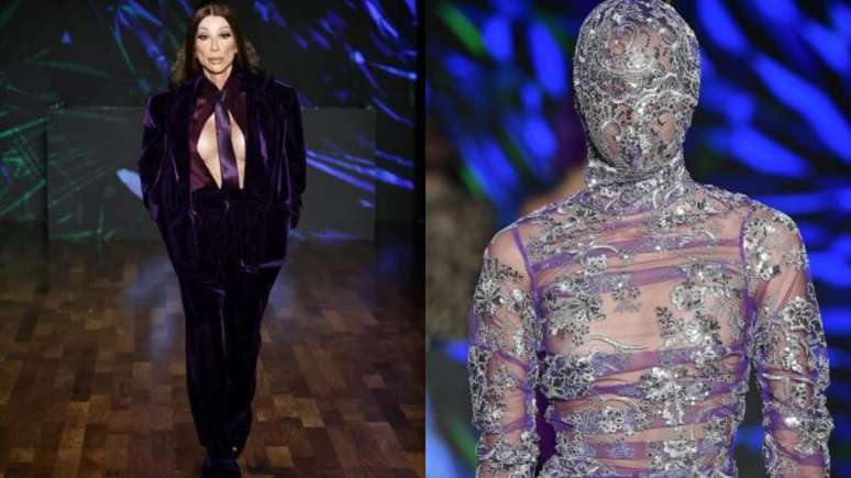 Desfile de Walério contou com Maya Mazzafera e roupas inusitadas
