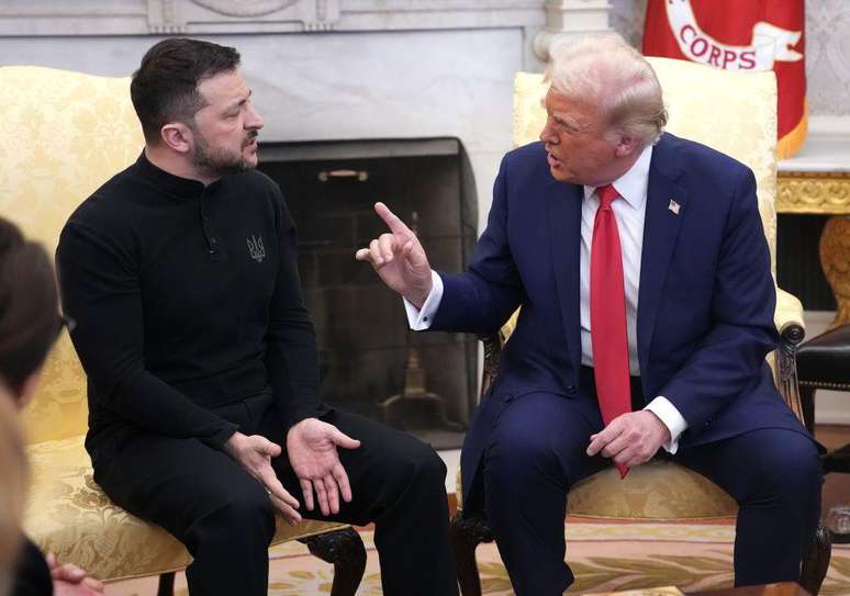 Trump tem mantido relacionamento turbulento com Zelensky desde o in&iacute;cio de seu segundo mandato como presidente dos EUA