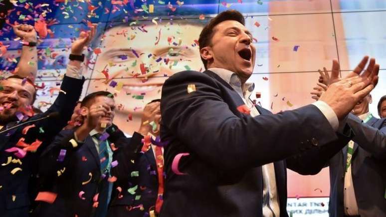 Zelensky era humorista quando anunciou sua candidatura &agrave; elei&ccedil;&atilde;o presidencial ucraniana de 2019