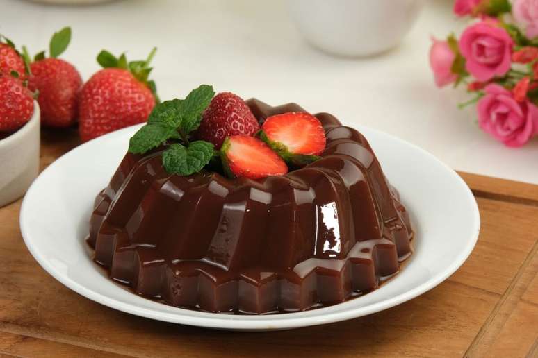 Pudim de chocolate 