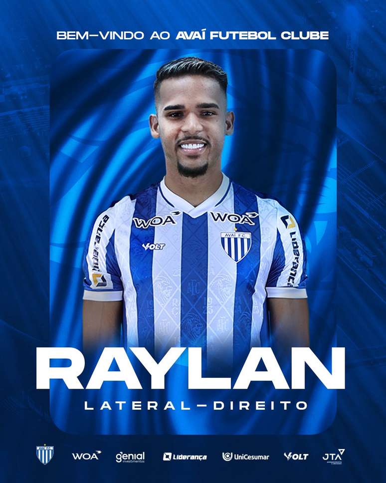 Raylan &eacute; anunciado pelo Ava&iacute;. 