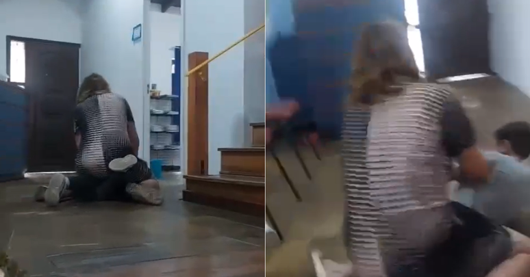 Professora senta em cima de aluno autista para imobilizá-lo durante crise