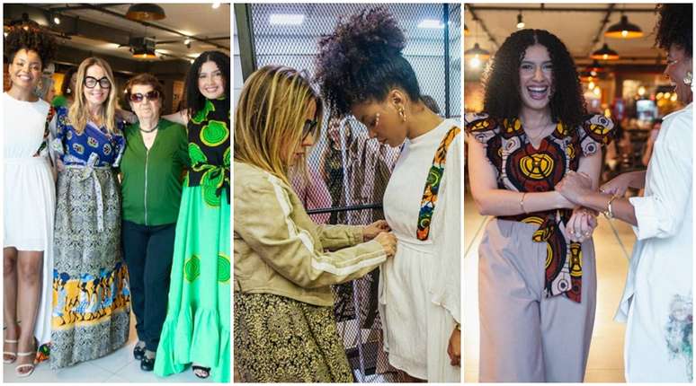 V&aacute;rias mulheres doaram seu tempo para colaborar com o desfile beneficente