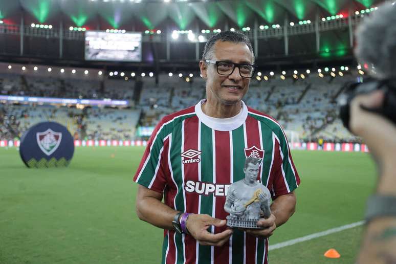 Alexandre Torres, filho do Capita, esteve na homenagem deste domingo (13) –