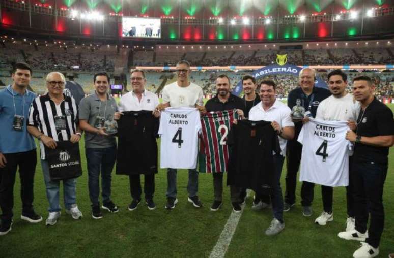 Alexandre Torres, filho do Capita, esteve na homenagem deste domingo (13) –