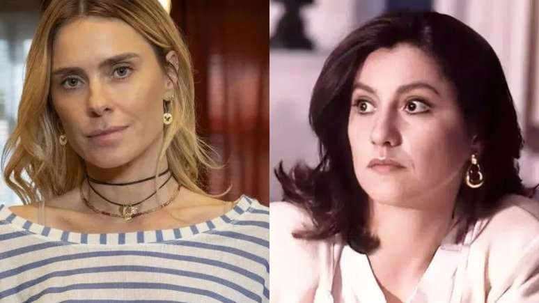 Carolina Dieckmann e Cassia Kis, intérpretes de Leila em 'Vale Tudo'