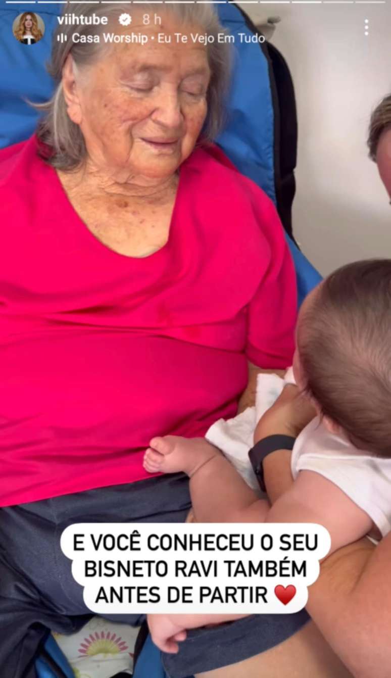 Viih Tube lamenta morte da av&oacute;