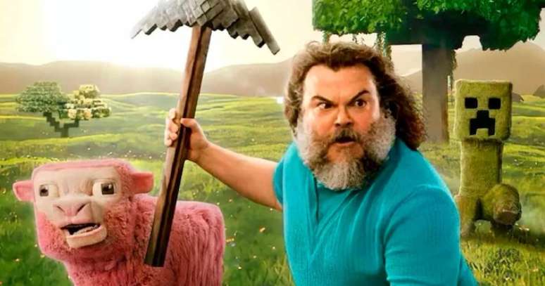 Jack Black interpreta Steve em 'Um Filme Minecraft'.
