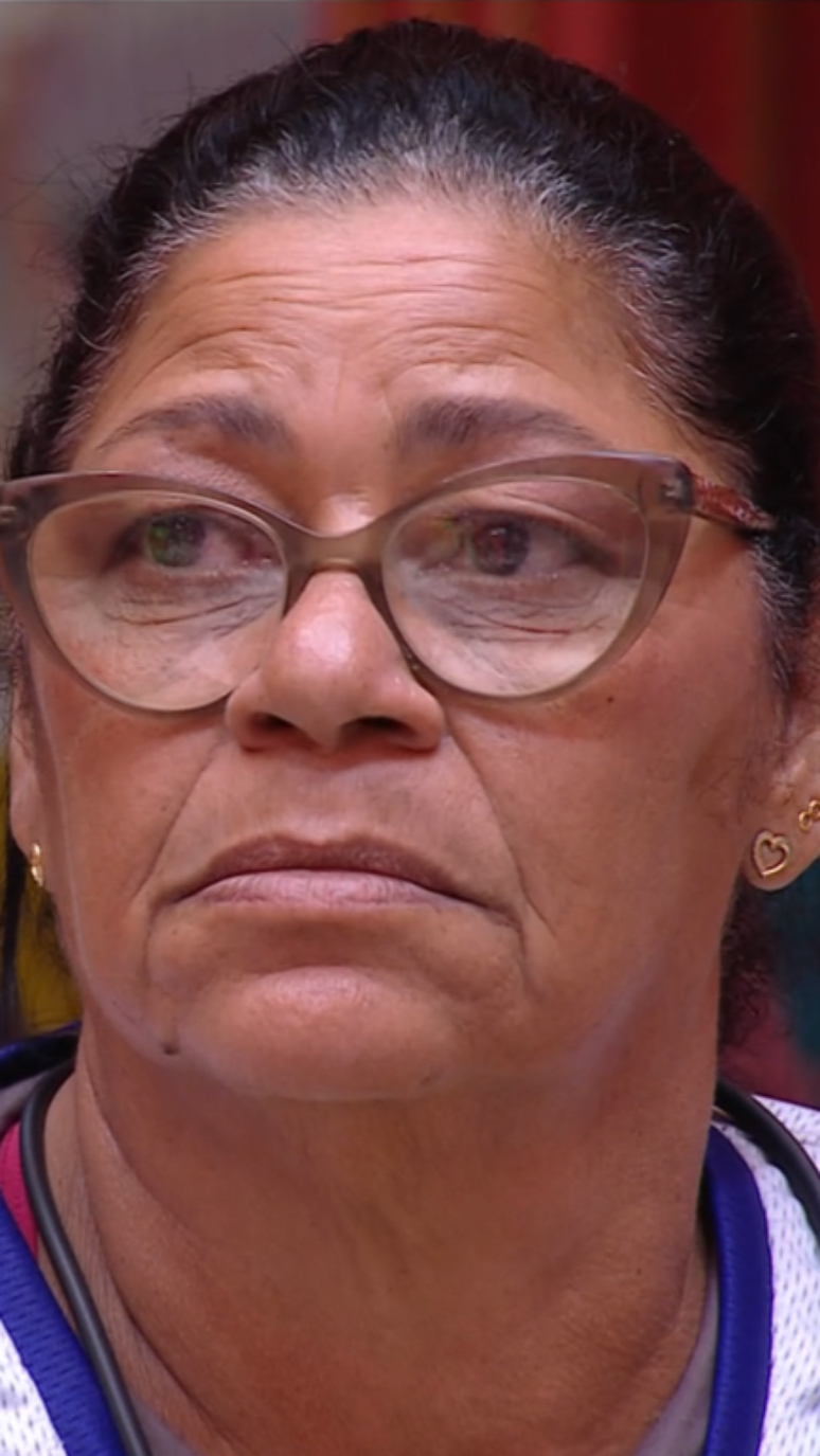 Delma entrou no reality show com o genro, Guilherme