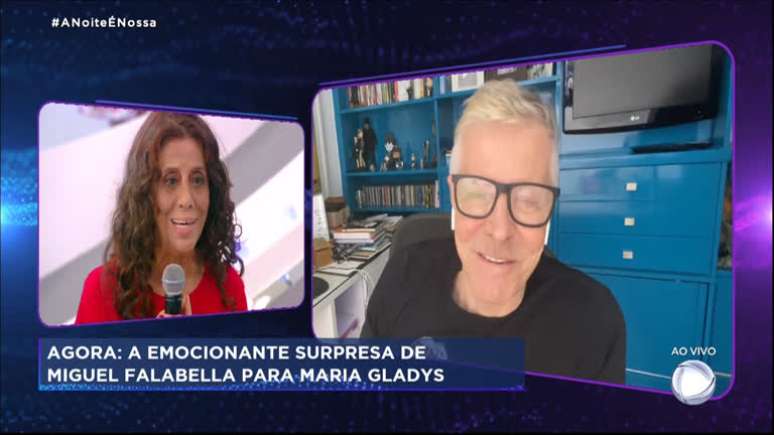 Miguel Falabella manifestou algumas vezes admiração por Maria Gladys